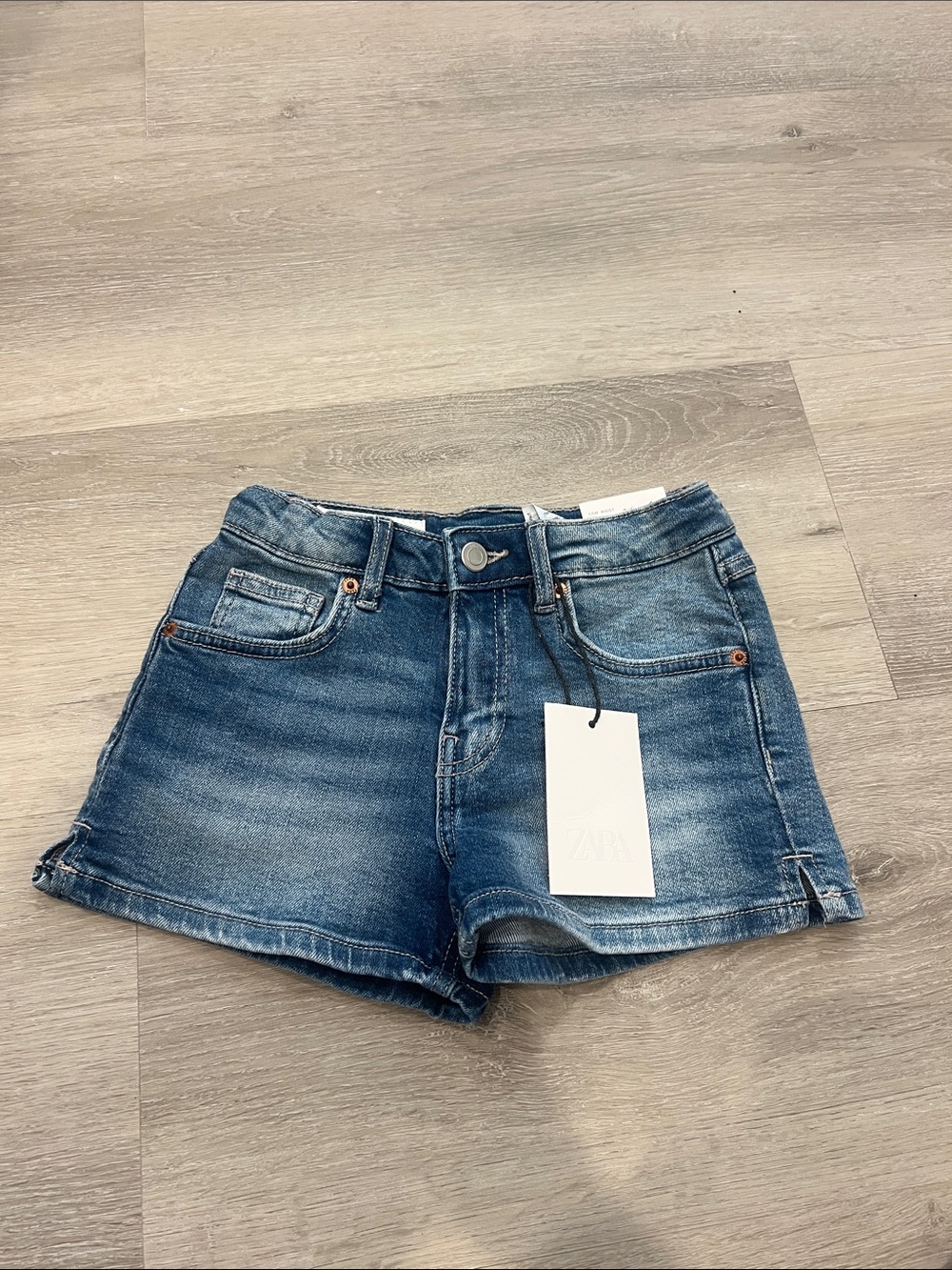 Girls' Zara Blue Denim Shorts - Classic Five-Pocket Style